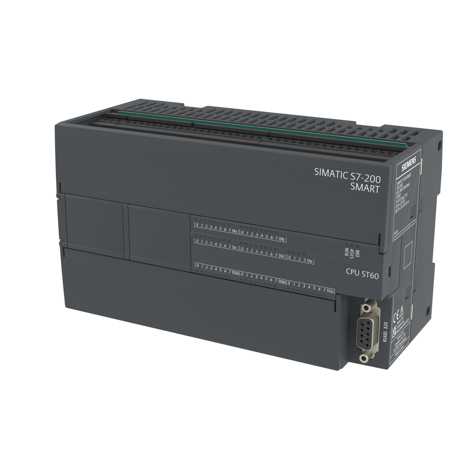 SIMATIC S7-200 SMART V3.0 PLC CPU ST60 standard CPU module, DC/DC/DC, 36-channel input / 24-channel output